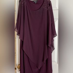 Ignite Evenings woman’s dress worn one time Size 22W. Plum color $8 shipping